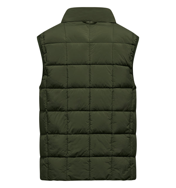Gilet imbottito da uomo in nylon idrorepellente