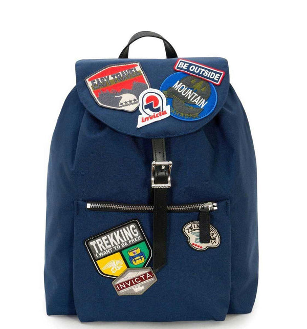 invicta mini alpino backpack Backpack, HERITAGE Knapsack, Casual Daypack, Unisex, For Office, Day Trips & Commuting, For School, Sport, Free Time, Italian Design, green Fashion Fibbia in metallo cobra Material INVICTA BAGS Alpino Heritage Patch
