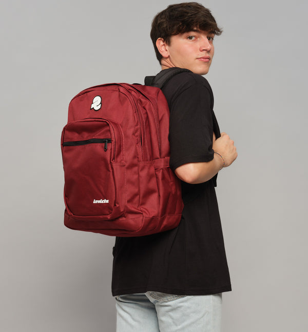 JELEK PLAIN BACKPACK - POMEGRANATE