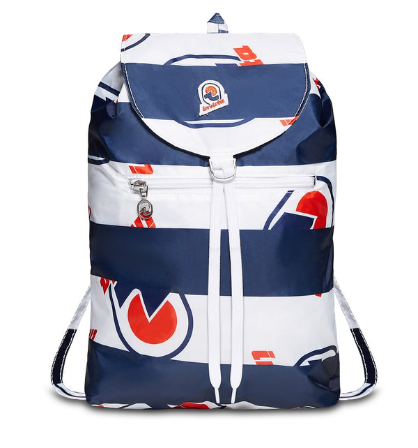 MINISAC GRAPHIC PACKABLE BACKPACK - Logo Stripes Blue