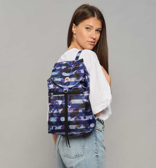 MINISAC GRAPHIC PACKABLE BACKPACK - Purple Flowers