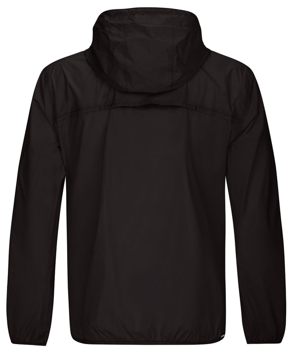 Man’s jacket with hood, windproof, heat-sealed, packable