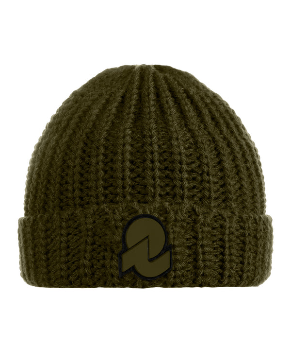 Wool blend beanie with fold - Default Title