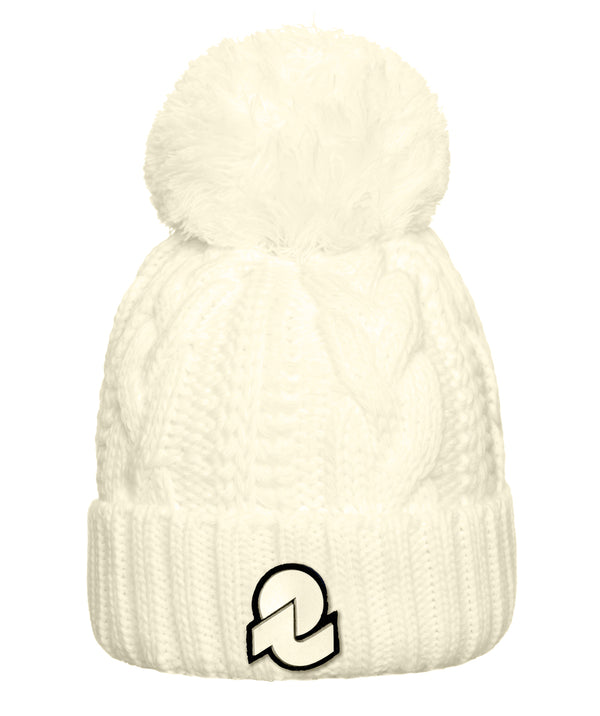Wool blend beanie with fold - Default Title